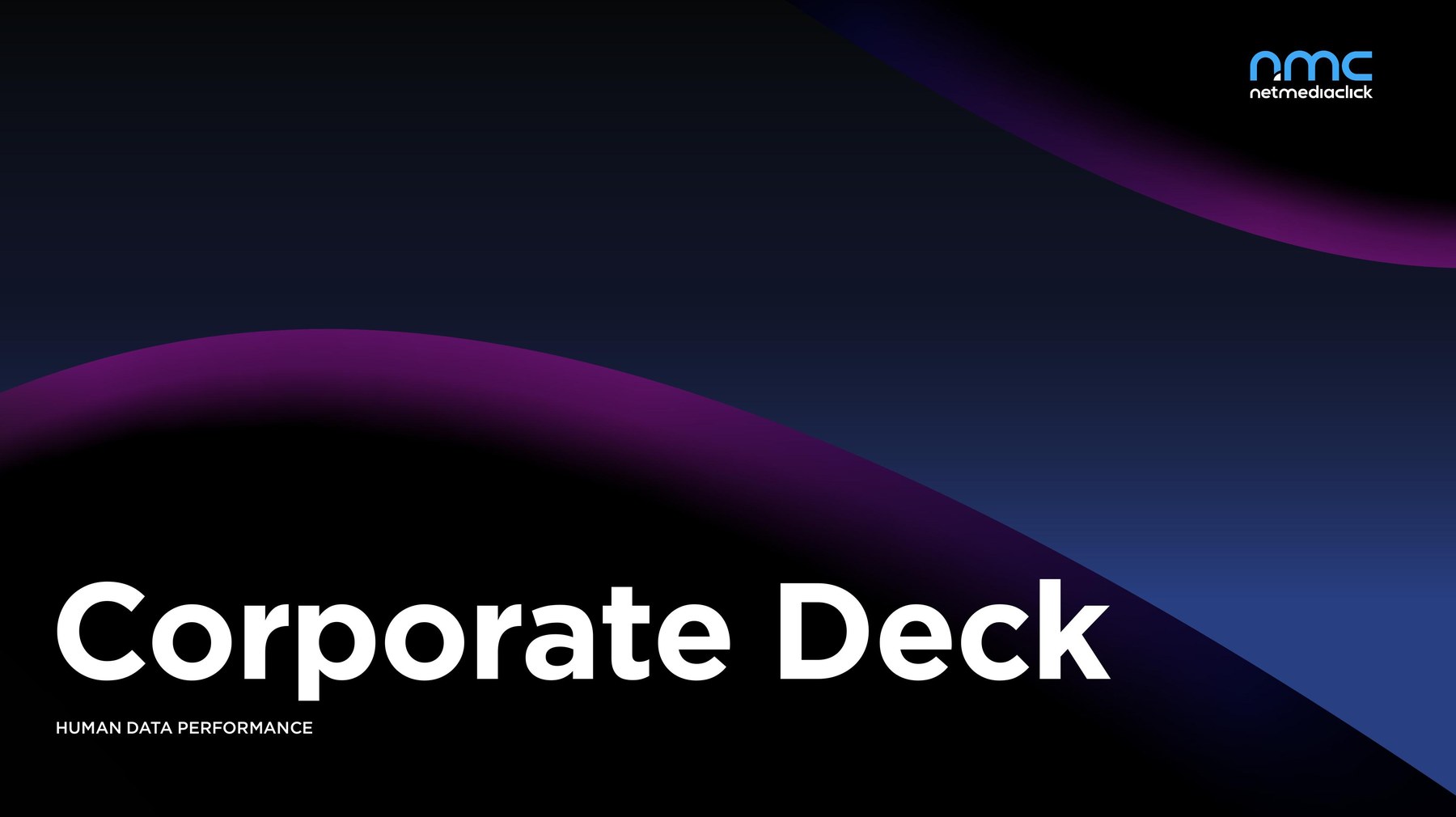 Copertina del Corporate Deck NetMediaClick